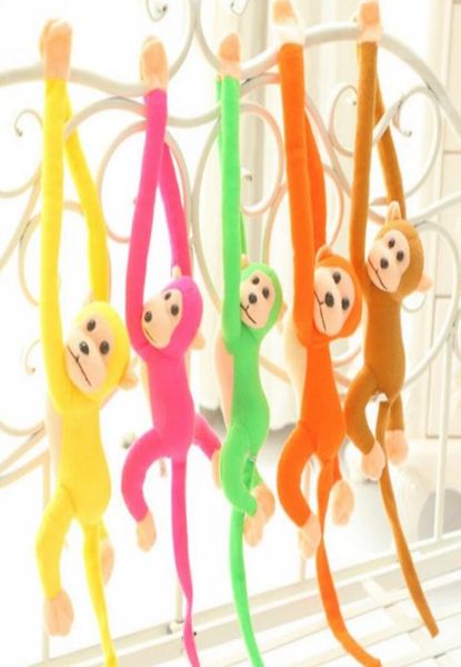 Monkey Peluş Oyuncaklar Bebek Şeker Renk Uzun Kol Kuyruk Maymun Bebekler Cartoon Companion Oyuncak Çocuk Parti Dekor Cls7866111603