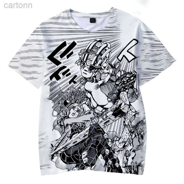 T-shirt New JoJo_s Bizarre Adventure Stone Ocean T Shirt Uomo Fashion Stone Ocean Jojo T-shirt con stampa 3d Kid Hip Hop Tees Bambino Top Donna ldd240314