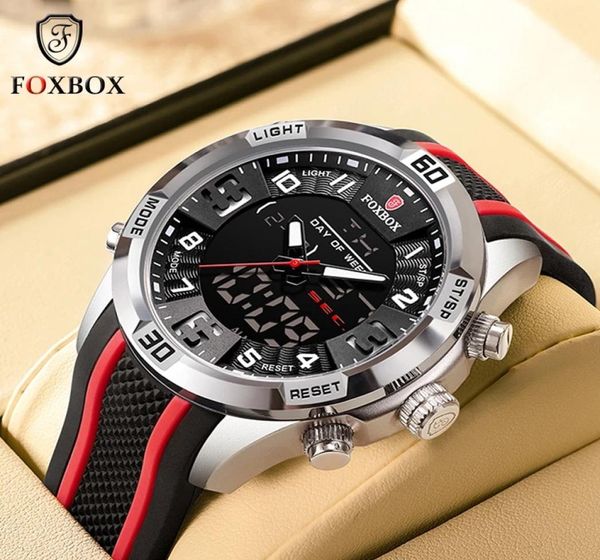 FOXBOX FB0004 Orologio da uomo Top Luxury Brand Quadrante grande Orologio sportivo da uomo Cronografo Orologio al quarzo Data Orologio maschile Relogio Masculino2105740