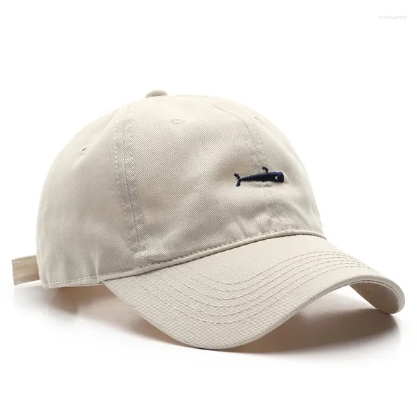 Ball Caps Frau Baseball Casual Baumwolle Sonnenhüte Stickerei Cartoon Wal Für Frauen Unisex Einfarbig Visier