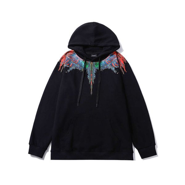 MB Wing Sweater Designer Herren- und Damenpullover Sweatshirts MB Purple Fire Wings bedruckter Hoodie Marcelo Fashion Brand Feather Herbst/Winter Hoodie 1N8Y