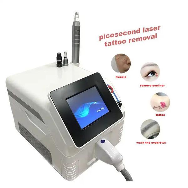 Tragbare Nd Yag Qswitch Pikosekunden-Laser-Tattoo-Entfernung Yag Picocare Picolaser Pico-Maschine Preis NdYag Laser Tattoo Carbon Peeling Pigment Removal Device