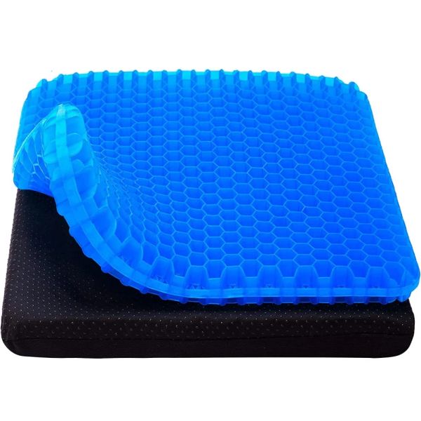 Almofada Cushion Summer Gel Seat Cushion Design de favo de mel respirável para alívio da pressão Dor traseiro da costa Cadeira de escritório em casa Cadeira de rodas Cadeira de rodas