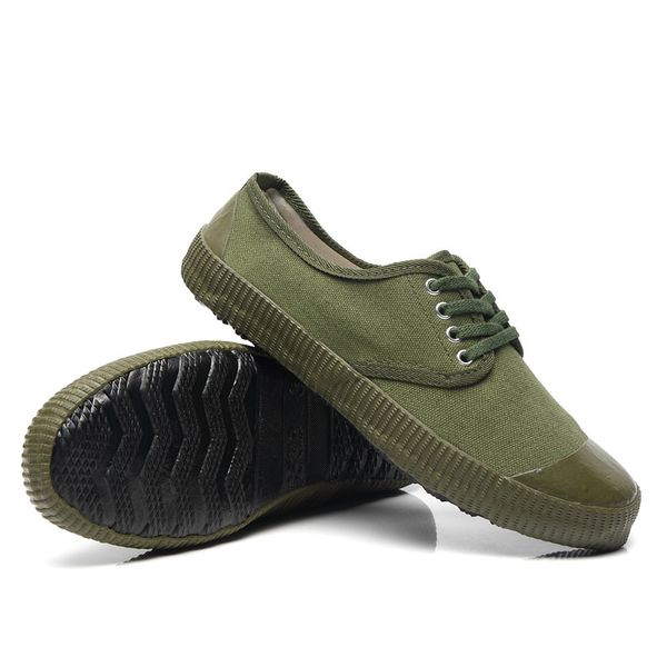 Exército agrícola verde sapatos casuais solas de borracha resistente ao desgaste ao ar livre canteiro de obras agrícolas sapatos w7Mb #