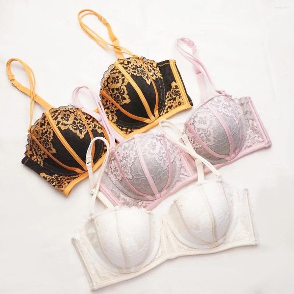 Set di reggiseni Set di reggiseni push up con spalline sexy per le donne Collision Lingerie di grandi dimensioni Slip raccolti Intimo da donna Slip con anello in acciaio morbido