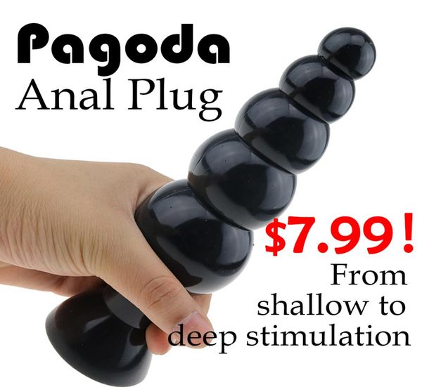 Giocattoli plug anali di grandi dimensioni 20055mm Butt Plug Booty Beads I giocattoli del sesso per prodotti sessuali maschili e femminili per uomini e donne S9245285961