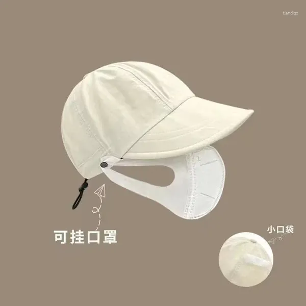 Ball Caps Sommer Damen Dünne Große Krempe Sonnencreme Schirmmütze Solide Mode Mesh Atmungsaktiv Schnell Trocknend Einstellbar Outdoor Casual Sonnenhut