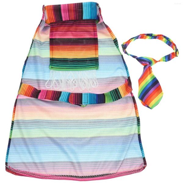 Vestuário para cães Cape Roupas Pet Party Traje Mexicano Roupas Temáticas Dreses Poncho Fiesta Cloak