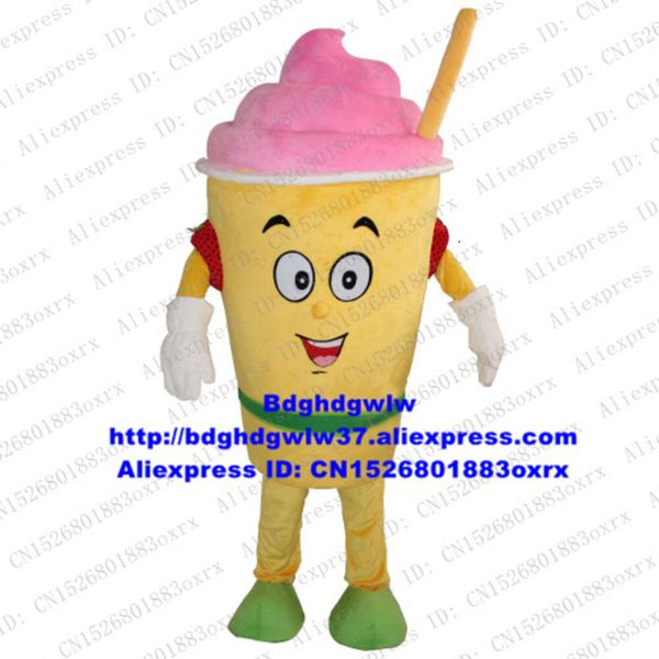 Costumi mascotte Cono gelato Frozen Yogurt Yogurt Costume mascotte personaggio dei cartoni animati Benvenuto al portiere Banchetto d'addio Zx2147