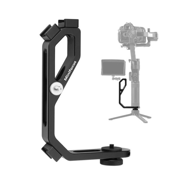 Teste L Manico di staffe Gimbal Accessori Monitoraggio video Microfono chiaro per DJI Ronin S SC RS ZHIYUN CRANE 2 WEEBILL MOZA AIR 2