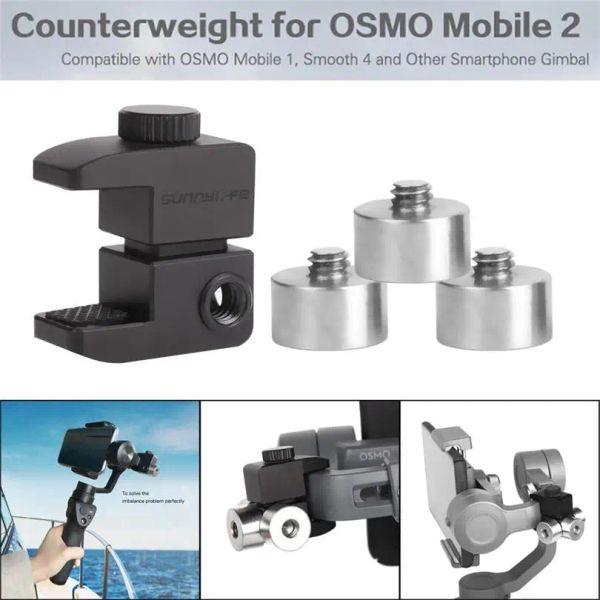 Heads Universal Phone Stabilisator Gimbal Counterweight Countergewichte für DJI Osmo Mobile 2/Zhiyun Smooth 4/Feiyu Vimble 2 Zubehör