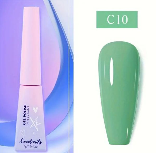 Emerald Envy: smalto gel verde brillante, 8 g, formula a lunga tenuta per manicure sfolgoranti