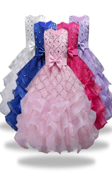 Girl039s Dresses Children Bilnss Girl Dress for Wedding Birthday Party Boutique Flower TUT BASS Girls Abside 315 Year3573809