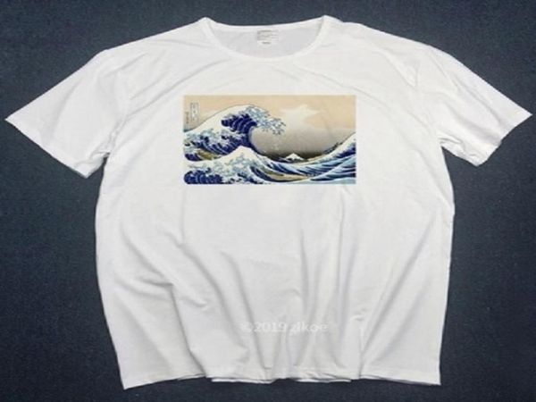 Nuove magliette firmate The Great Wave of English Bulldog Tshirt For Man T-shirt bianche donna estate plus size maglietta top1446025