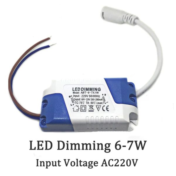 Led Dimmen 6-7W Transformatoren Netzteil Eingangsspannung AC220V Ausgangsspannung DC18-23V 260-280mA Kunststoff Verwendung für Panel Ligh LL