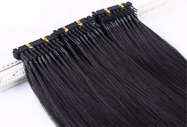 2021 Estensioni dei capelli brasiliani 6D 150g vergine Remy 05g 300 fili nero naturale 100 Easy Wear consegna veloce in Cina6773340