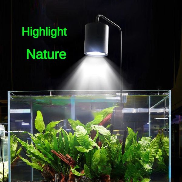 Lightings Süper İnce Led Fishbowl Akvaryum Işık Aydınlatma Tesisleri Balık tankı aksesuarları için malzemeleri büyütme