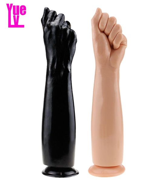 YUELV Super Enorme Braccio Artificiale Dildo Ventosa Pene Grande Mano Fisting Giocattoli Del Sesso Per Le Donne Espansore Prodotti Del Sesso Per Adulti Dick Femal2428577