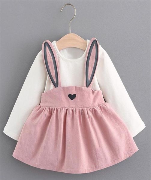 Bonito bebê recém-nascido roupas designer na moda infantil roupas de bebê da criança vestidos da menina 324 meses e barato296Y2027128