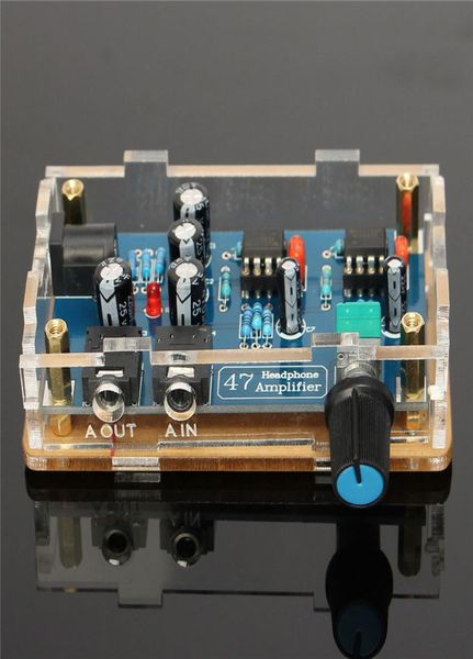 Fonte de alimentação única portátil amplificador de fone de ouvido HIFI PCB AMP Kit DIY para fone de ouvido DA47 Acessórios eletrônicos Parts1423202