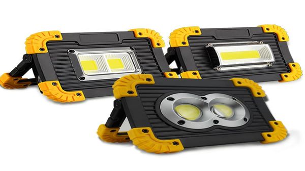 Lâmpada de energia móvel led portátil holofote led luz trabalho recarregável 18650 bateria luz ao ar livre para caça acampamento led latern 8363415