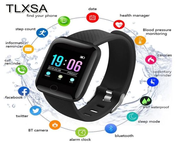 Bluetooth Smart Watch Sport Pedometro Bambini Giocattolo per bambini Orologio Sonno Monitor Impermeabile Orologio fitness da uomo Orologi sportivi D13 per Andr9896233