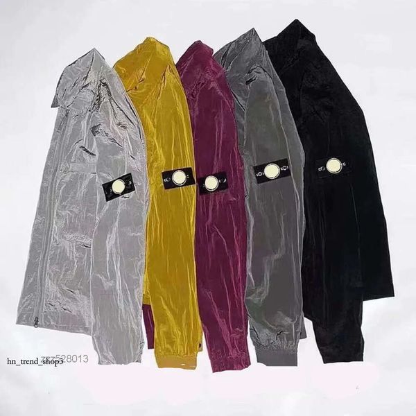 Дизайнерский бейдж Stones Island Compass Куртка Рубашки Водостойкая металлическая кожаная куртка Нейлоновая одежда для рыбалки Альпинизм Дизайнерские черные пальто Мужская мода 128 733