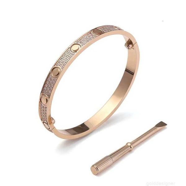 Designer designer bracciale cuore oro bracciale in argento bracciale da donna moda tempestato di diamanti braccialetti braccialetti boutique gioielli graziosi regali OL2N
