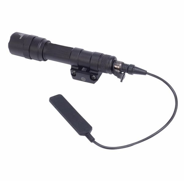 M600C Тактический фонарь-разведчик для винтовки Светодиодный охотничий прожектор с постоянной и мгновенной мощностью с хвостовым переключателем9416115