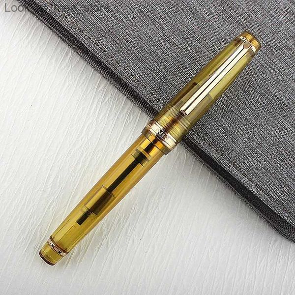 Penne stilografiche Penne stilografiche JinHao 82 Penna stilografica Giallo tramonto Penna a inchiostro Spin Converter Filler EF F M Pennino Cancelleria aziendale Materiale scolastico per ufficio Penne Q240314