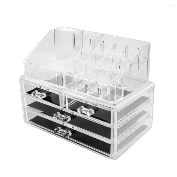 Kosmetiktaschen klare Acryl -Displayständer Schmuckhalter Kosmetik Organizer