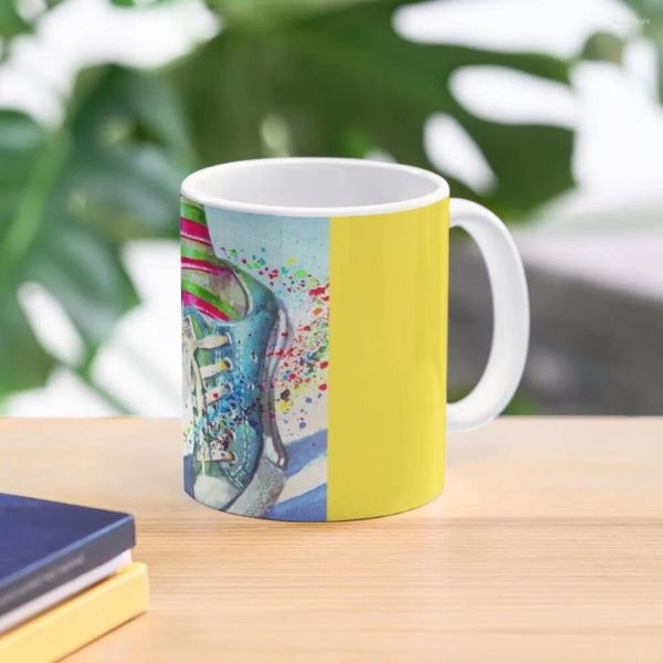 Canecas Footloose e extravagante conjunto de caneca de café grátis xícaras de chá porcelana presentes personalizados