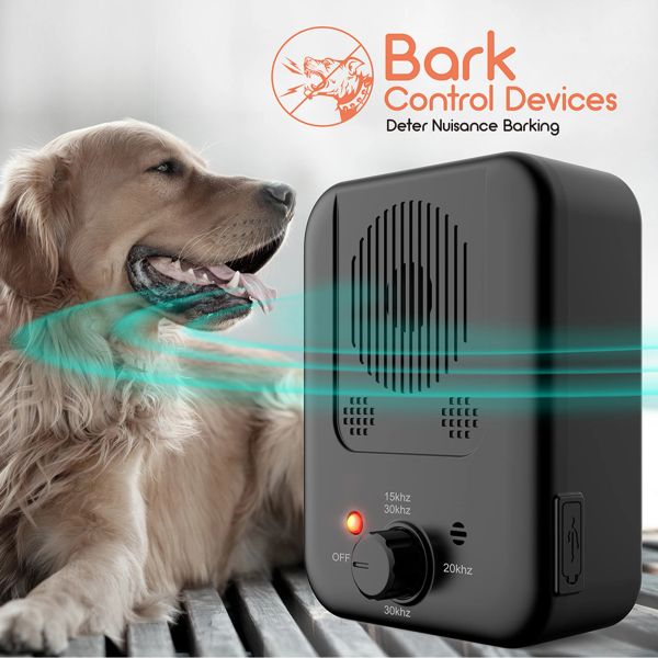 Deterrenti K4 Dispositivo anti -abbaiare Cani di controllo del cane Allenamento per il controllo ricaricabile impermeabile adatto per cani di dimensioni s/m/l CONTROLLO 10M