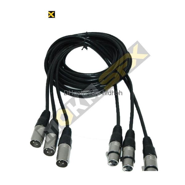 Efeitos de LED 10 PCs/lote 2 metros de comprimento 3 pinos Conexão de sinal DMX Material de metal de alta velocidade para o estágio/DDJ/Party Drop Delivery Lights Dhunp