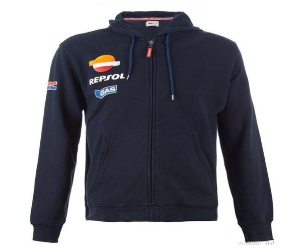 2019 nova jaqueta de motocicleta moletom para honda racing team moto men039s esportes para repsol hoodies à prova vento preto red5002415