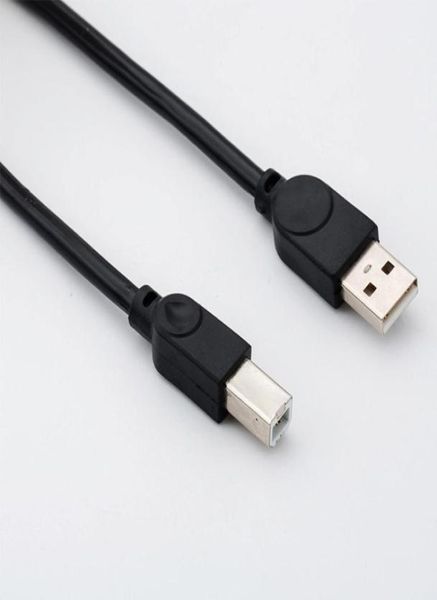 Cabo de impressão usb 20 a macho para b macho 15m b cobre puro preto quadrado boca cabo de dados de impressora 4790697