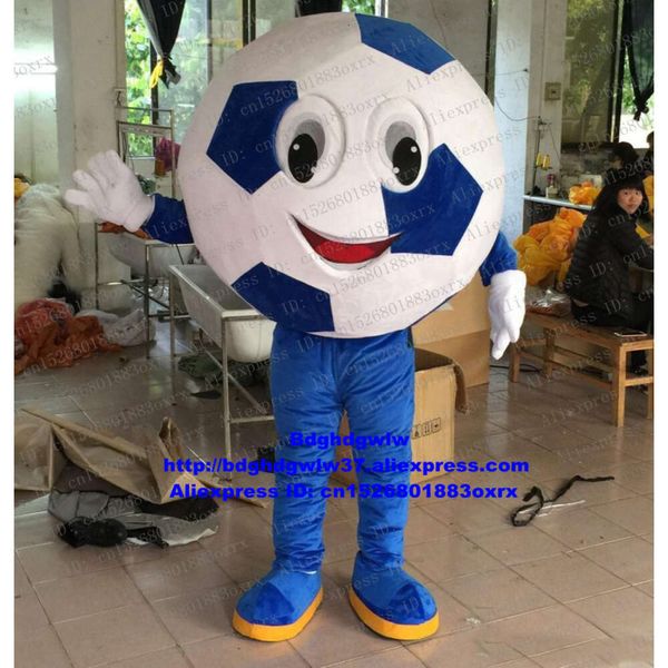 Trajes da mascote futebol pé bola mascote traje adulto personagem dos desenhos animados roupa terno tampando cerimônia fita corte cere zx1182