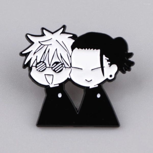 Broches esmaltados anime japonês para mulheres mangá alfinetes de lapela emblemas em mochila acessórios de roupas presente de amigo