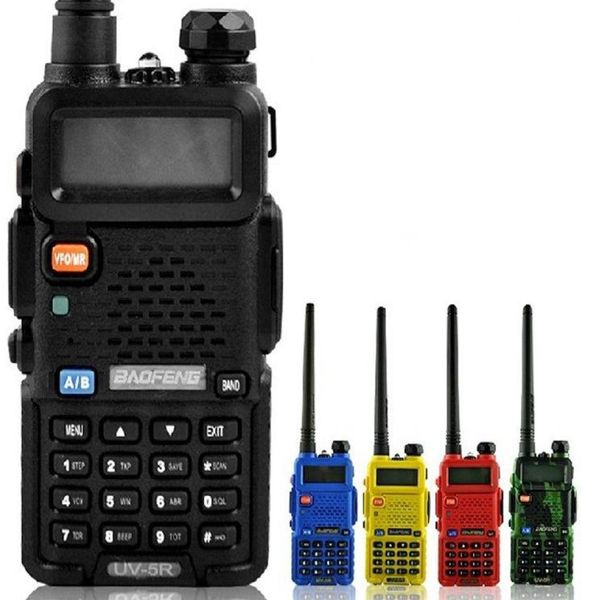 Baofeng uv5r uv5r walkie talkie banda dupla 136174mhz 400520mhz transceptor de rádio em dois sentidos com bateria 1800mah earphone4561597