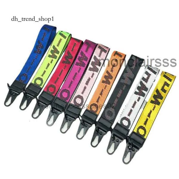Fashion Off di lusso Key Chain Key Key Key Transparent Jelly Lettere Stampa uomini Donne Canvas Camera Canderant 2003