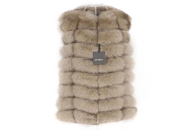 OFTBUY Primavera Vera Pelliccia di Volpe Gilet Donna Senza Maniche Giacca Invernale Gilet Cappotto di Pelliccia Naturale Gilet Gilet Spessore Caldo Streetwear 22979320