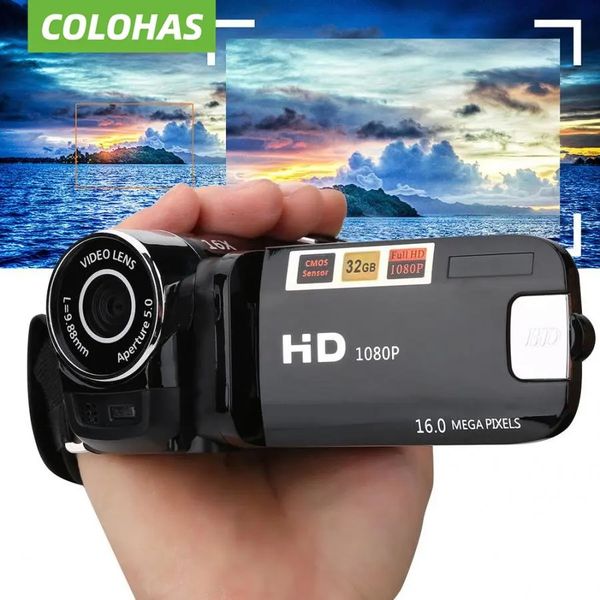 16MP Digital Camcorder 720P Full HD DV Camcorder Digitale Videokamera Grad Rotation Bildschirm 16X Nacht Aufnahme Zoom FÜR Youtube 240306