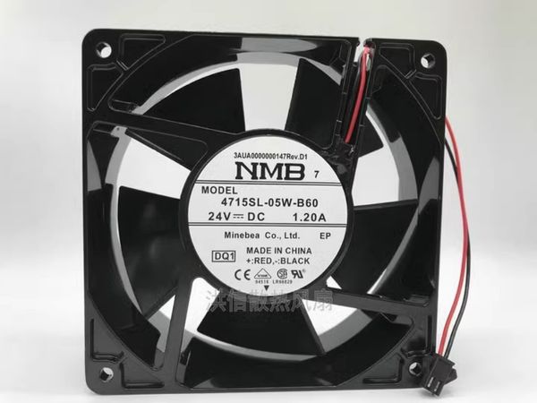 ÜCRETSİZ Nakliye Yeni NMB-MAT 4715SL-05W-B60 24V 1.2A 12cm Inverter Soğutma Fanı