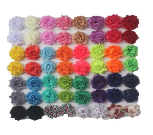 30 anni 15quot petite chiffon shabby fiore per fasce per bambinishabby chiffon fiore per ragazze clip di capelli accessori di abbigliamentoheadb7419460