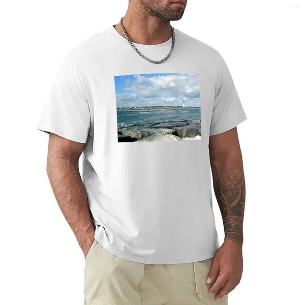 Polos masculinos Old Barney And Barnegat Inlet - Jersey EUA Camiseta verão tops roupas masculinas lisas