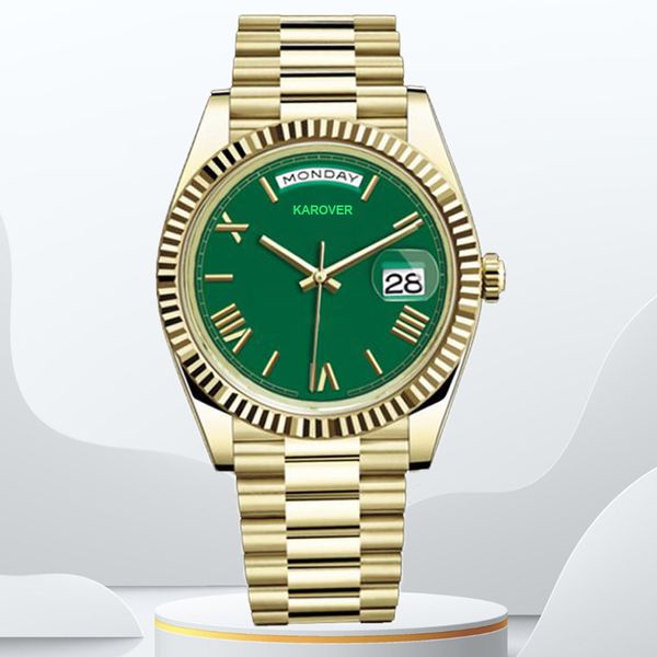 Luxuriöse goldene Uhren für Herren und Damen, modisch, 40 mm, automatische mechanische Designer-Damenuhr, 904L-Edelstahl, Markenarmbanduhren, wasserdicht, Montre de Luxe