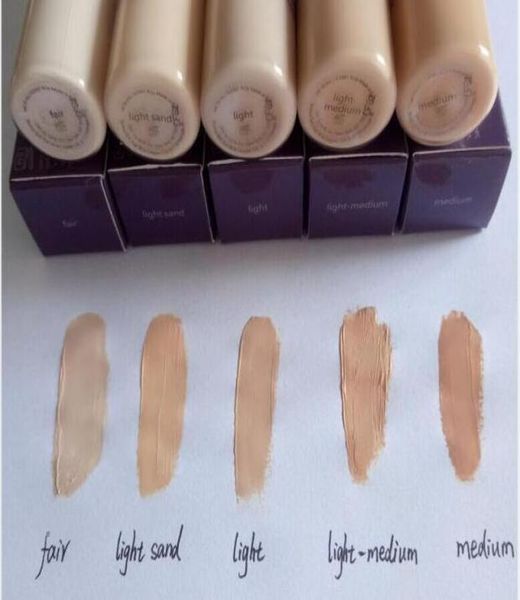 Maquiagem Real de alta qualidade fundação primer contorno corretivo 5 cores Fair Light lightMedium Lightsand 10ml liquid2721535