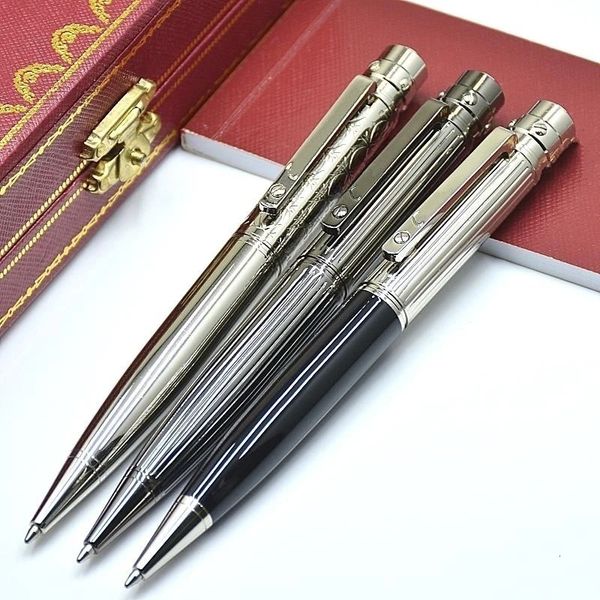 Klassiker Schwarz Gold Silber Clip Luxus CT Ballpoint Pen -Serie Ball Stifte Hochwertiges Schreiben Schreiben Stationerie Bürozubehör 240229