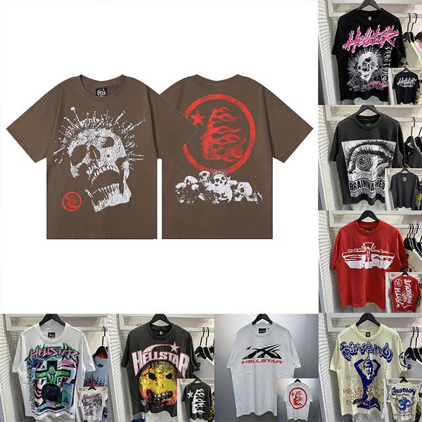 Tshirts Erkek Tasarımcı T Shirt Erkekler Plus Tees Klasik Mürekkep Jet Graffiti Baskı Tasarım Kısa Kollu Üstler High Street Hip Hop Kadın T-Shirts