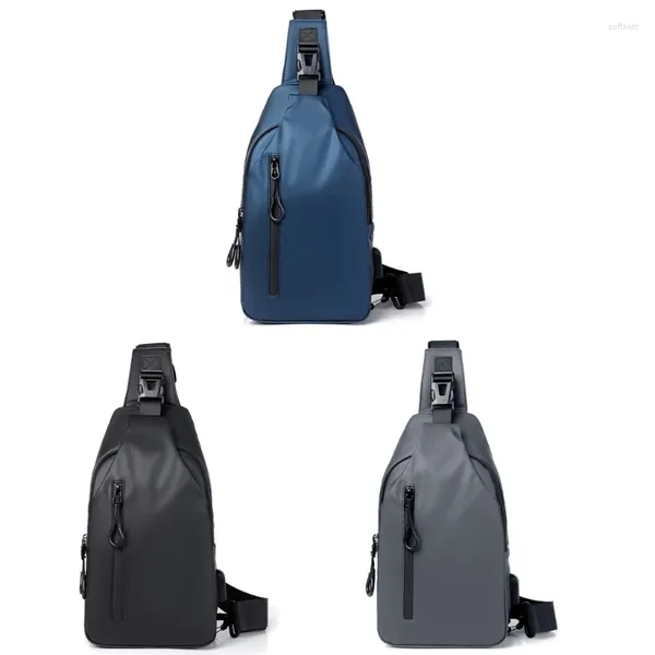 Sacos de cintura masculino pacote de peito leve estilingue crossbody saco feminino uma alça mochila causal para ciclismo